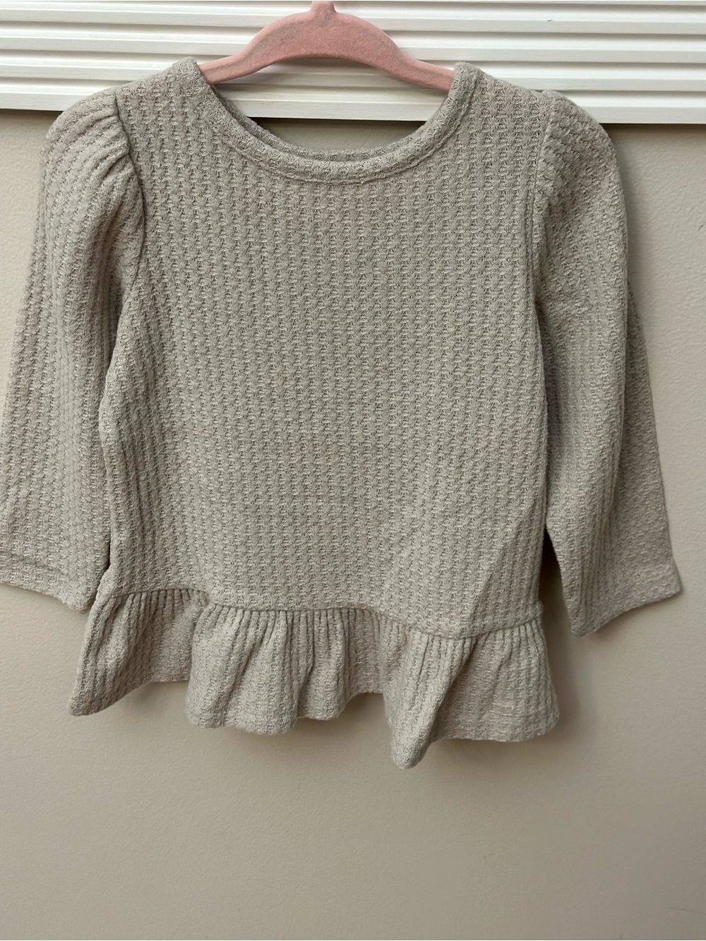 Cat & Jack Waffle Peplum Top